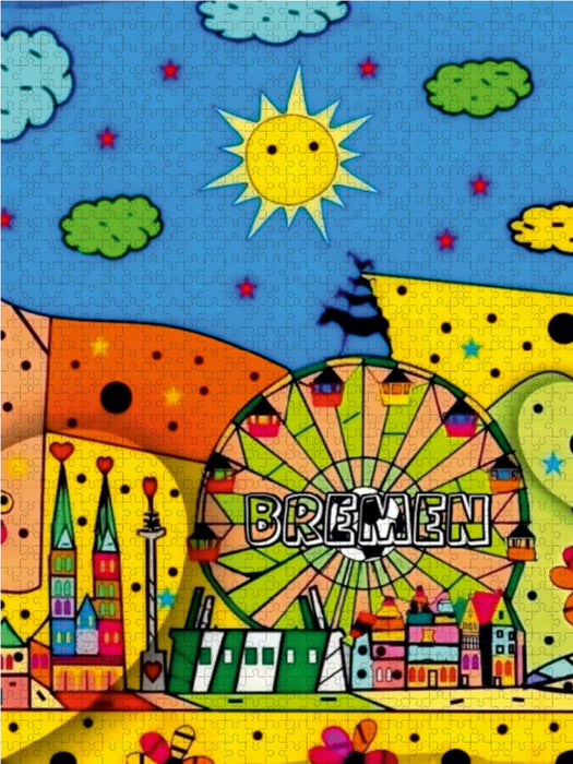 Bremen 1000 Teile Puzzle hoch - CALVENDO Foto-Puzzle'