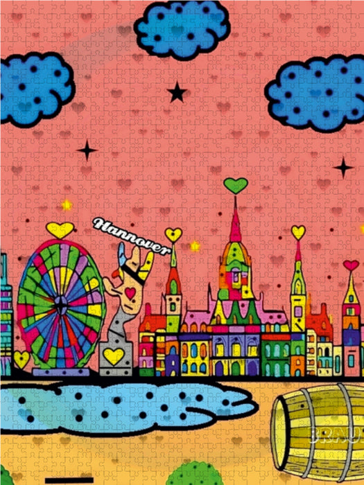 Hannover 1000 Teile Puzzle hoch - CALVENDO Foto-Puzzle'