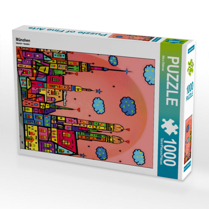 München 1000 Teile Puzzle hoch - CALVENDO Foto-Puzzle'