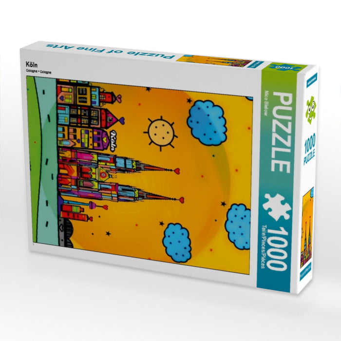 Köln 1000 Teile Puzzle hoch - CALVENDO Foto-Puzzle'