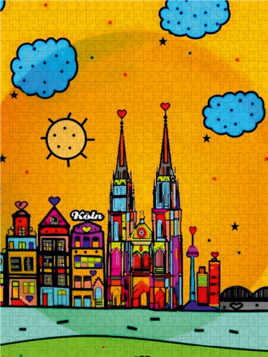 Köln 1000 Teile Puzzle hoch - CALVENDO Foto-Puzzle'