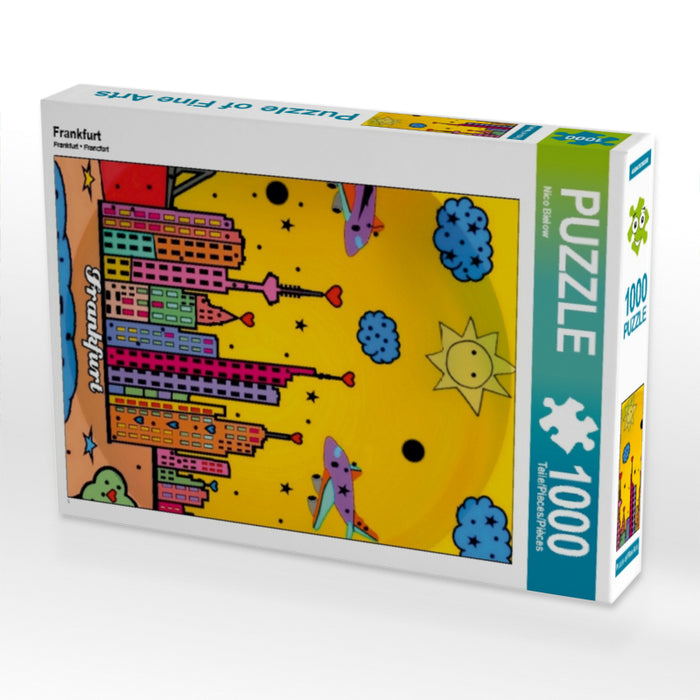 Frankfurt 1000 Teile Puzzle hoch - CALVENDO Foto-Puzzle'