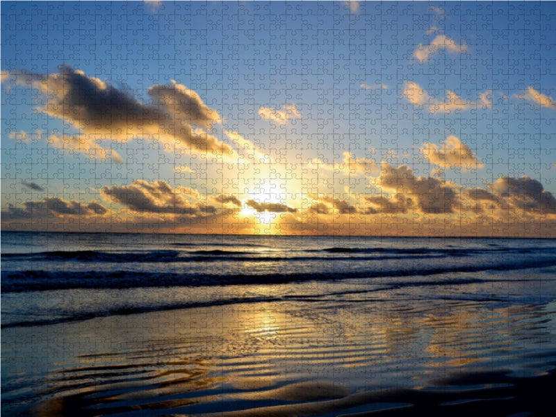 Sonnenuntergang-Nordsee 1000 Teile Puzzle quer - CALVENDO Foto-Puzzle'