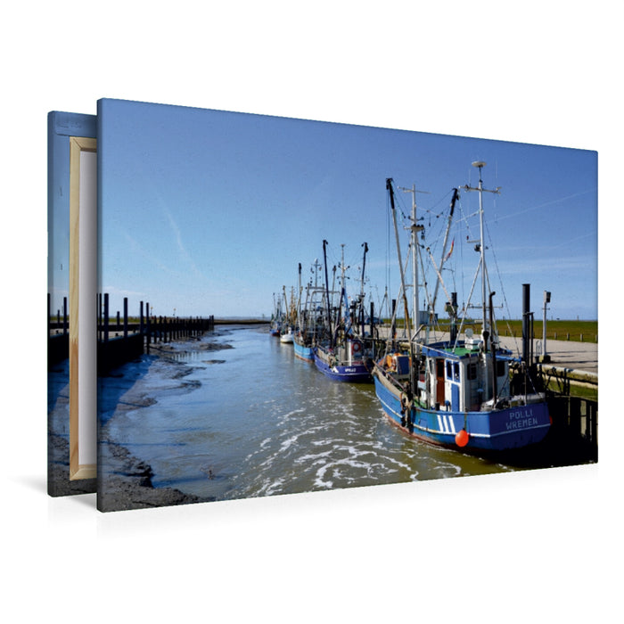 Premium Textil-Leinwand Krabbenkutter in Wremen