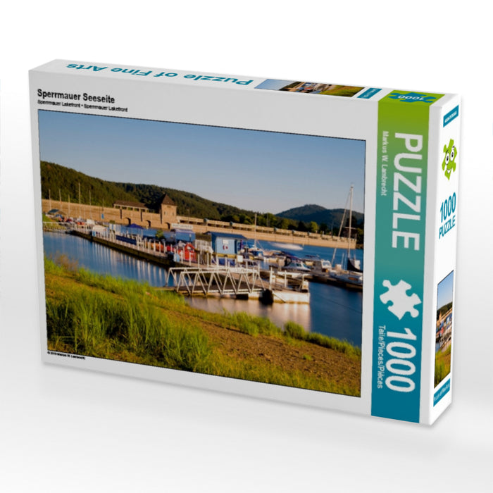 Mur barrière bord de mer - Puzzle photo CALVENDO 