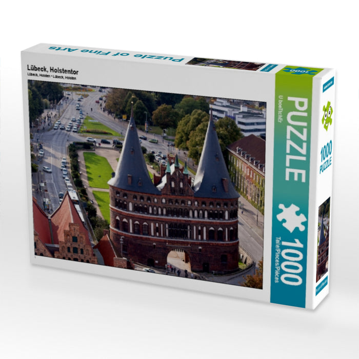 Lübeck, Holstentor 1000 Teile Puzzle quer - CALVENDO Foto-Puzzle'
