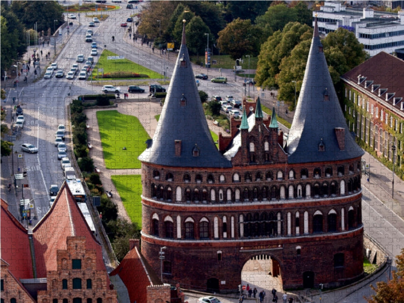Lübeck, Holstentor 1000 Teile Puzzle quer - CALVENDO Foto-Puzzle'