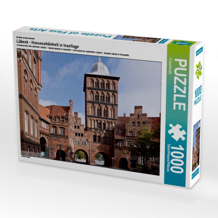 Ein Motiv aus dem Kalender Lübeck - Hanseschönheit in Insellage 1000 Teile Puzzle quer - CALVENDO Foto-Puzzle'