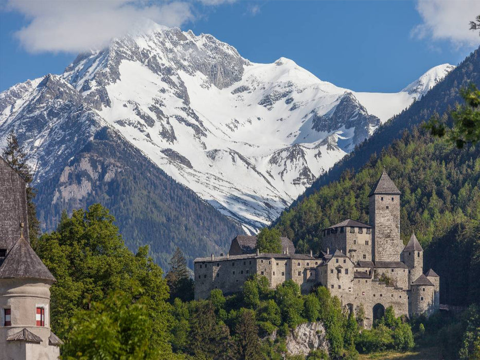 Tauferer Tal mit Burg Taufers - CALVENDO Foto-Puzzle'