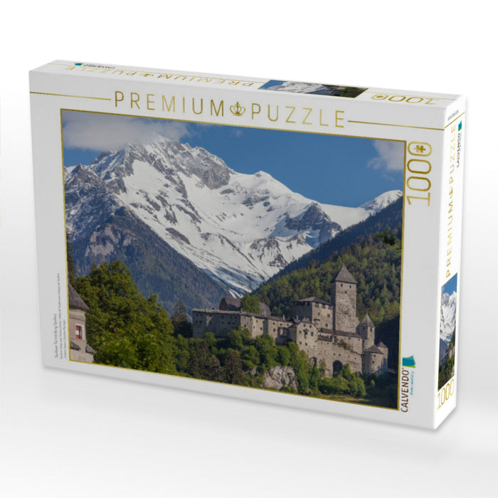Tauferer Tal mit Burg Taufers - CALVENDO Foto-Puzzle'
