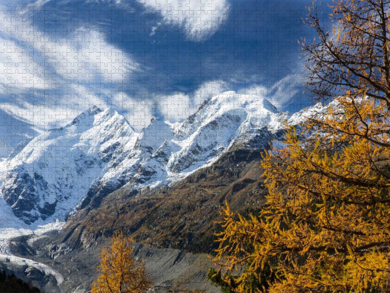 Goldener Oktober im Engadin - CALVENDO Foto-Puzzle'