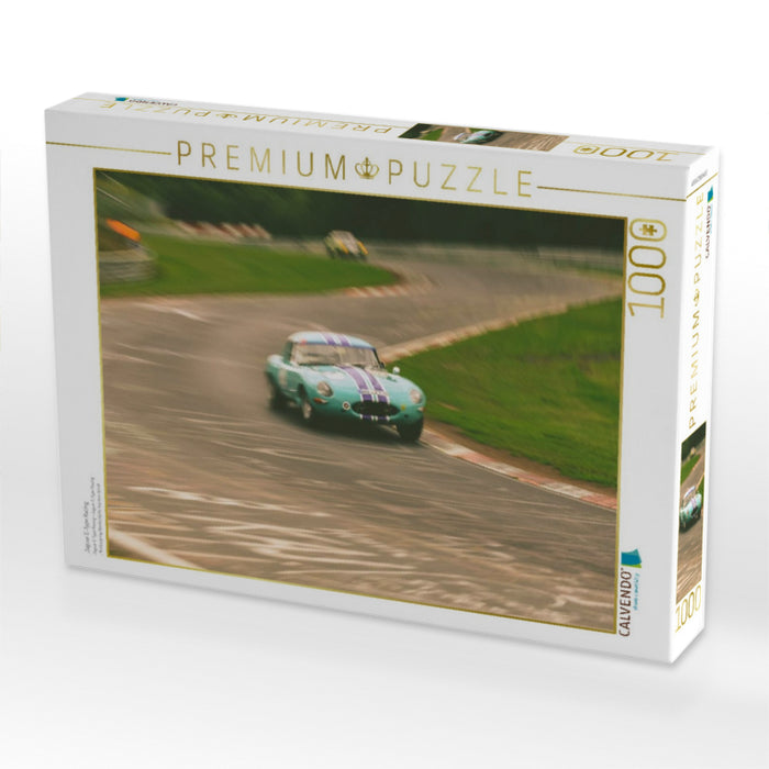 Jaguar E-Type Racing - CALVENDO Foto-Puzzle'