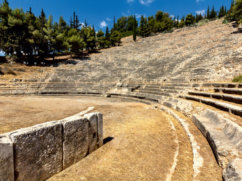 Das in den Felsen gehauene antike Theater von Argos fasste 20.000 Zuschauer, Argolis, Peloponnes, Griechenland 1000 Teile Puzzle quer - CALVENDO Foto-Puzzle'