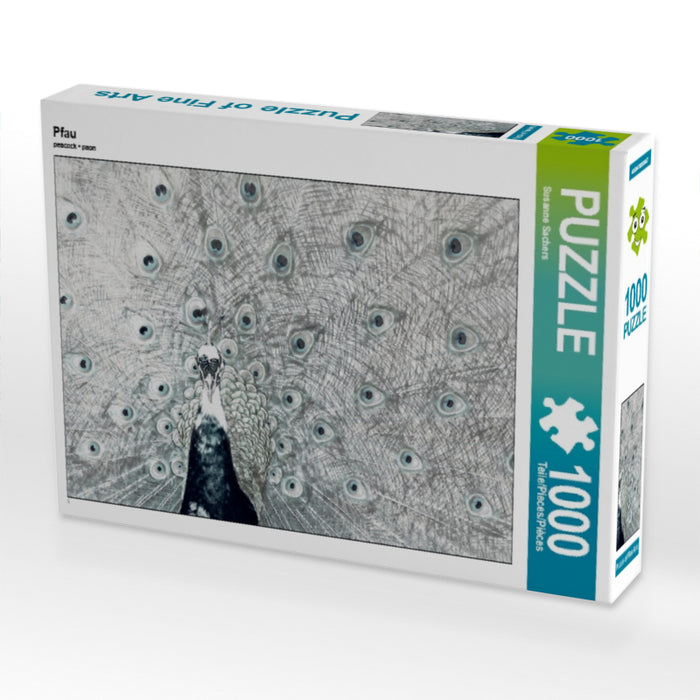 Pfau 1000 Teile Puzzle quer - CALVENDO Foto-Puzzle'