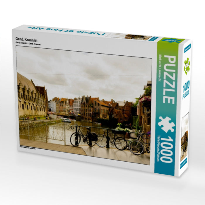 Gent, Kraanlei 1000 Teile Puzzle quer - CALVENDO Foto-Puzzle'