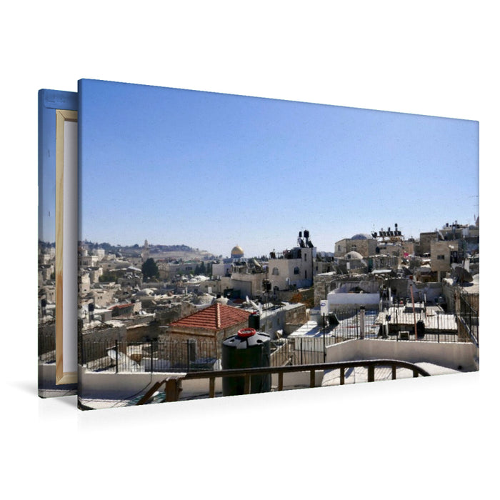 Toile textile premium Toile textile premium 120 cm x 80 cm vue paysage de l'Oelberg 