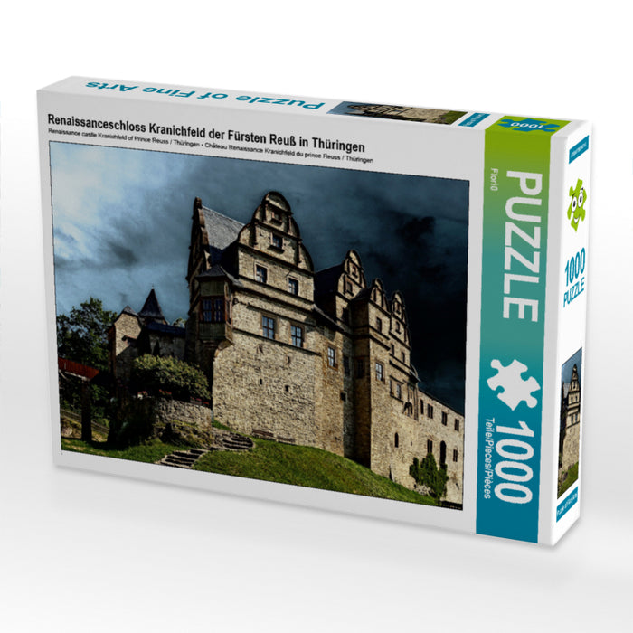 Renaissanceschloss Kranichfeld der Fürsten Reuß in Thüringen 2000 Teile Puzzle quer - CALVENDO Foto-Puzzle'