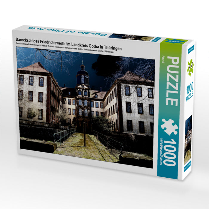 Barockschloss Friedrichswerth im Landkreis Gotha in Thüringen 2000 Teile Puzzle quer - CALVENDO Foto-Puzzle'