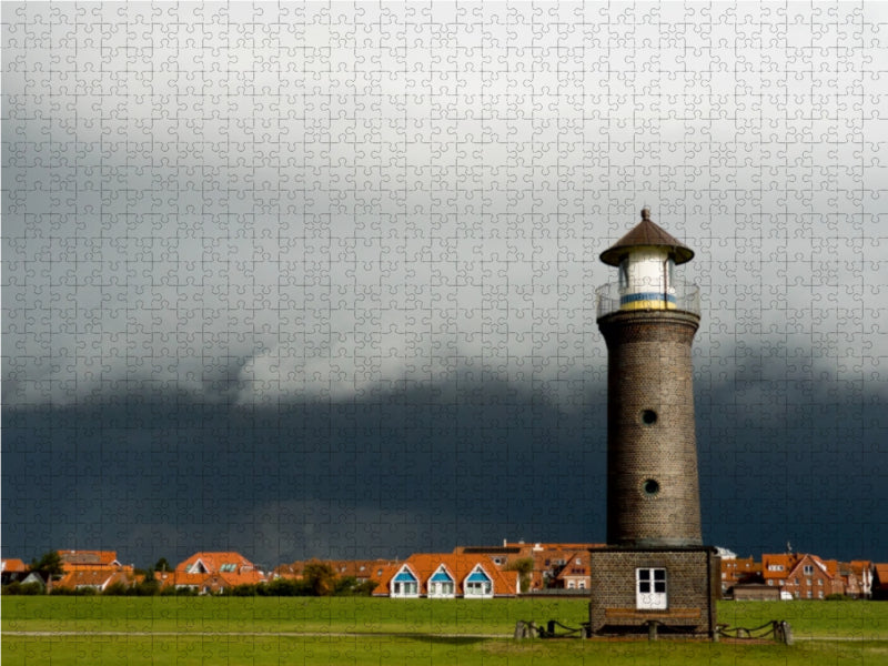 Lighthouse Memmertfeuer - CALVENDO photo puzzle 