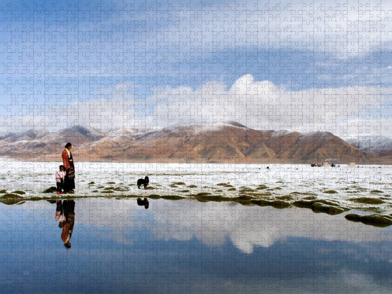 Old Tingri: Nomaden - CALVENDO Foto-Puzzle'