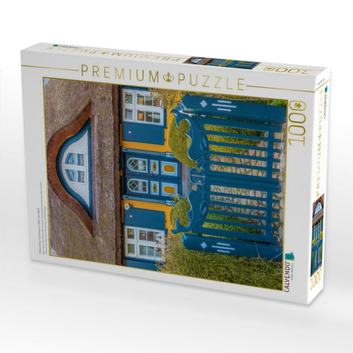 Historisches Fischerhaus in Born am Darß - CALVENDO Foto-Puzzle'
