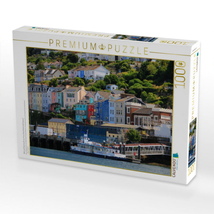 Blick auf Dartmouth am Fluss Dart (Grafschaft Devon) - CALVENDO Foto-Puzzle'
