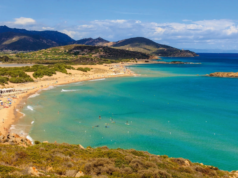Spiaggia di Su Giudeu, Chia - CALVENDO photo puzzle 