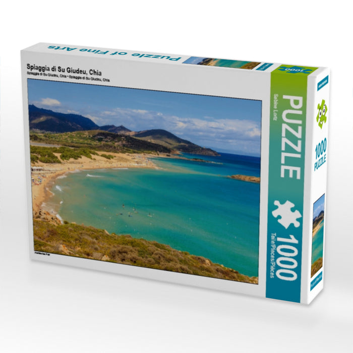 Spiaggia di Su Giudeu, Chia - CALVENDO photo puzzle 