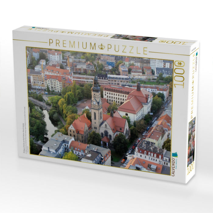 Philippus Kirche am Karl-Heine-Kanal Leipzig - CALVENDO Foto-Puzzle'