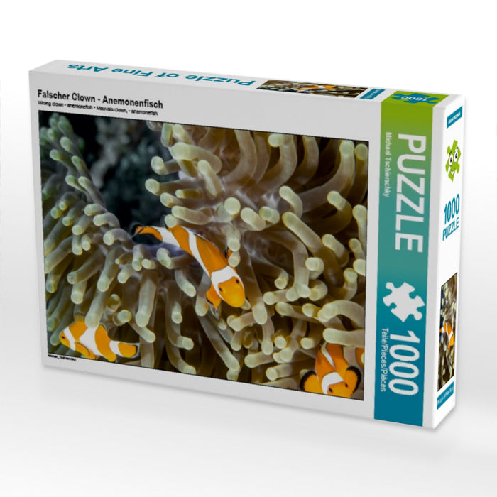 Falscher Clown - Anemonenfisch 1000 Teile Puzzle quer - CALVENDO Foto-Puzzle'