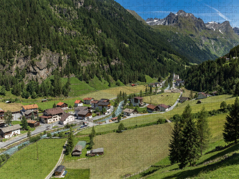 Pitztal - St. Leonhard - CALVENDO Foto-Puzzle'