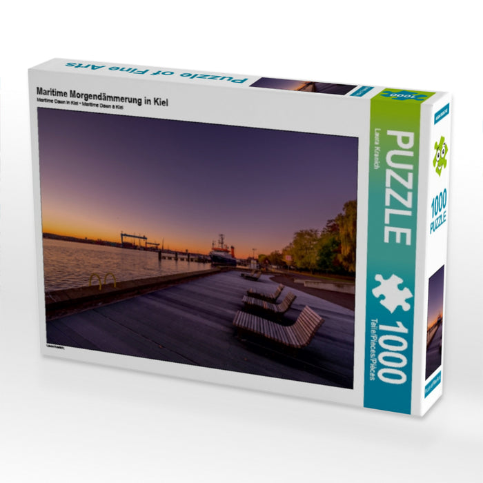 Aube maritime à Kiel - Puzzle photo CALVENDO 