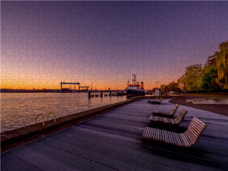Aube maritime à Kiel - Puzzle photo CALVENDO 
