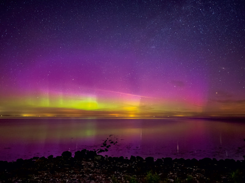 Northern lights over the Bay of Kiel - CALVENDO photo puzzle 