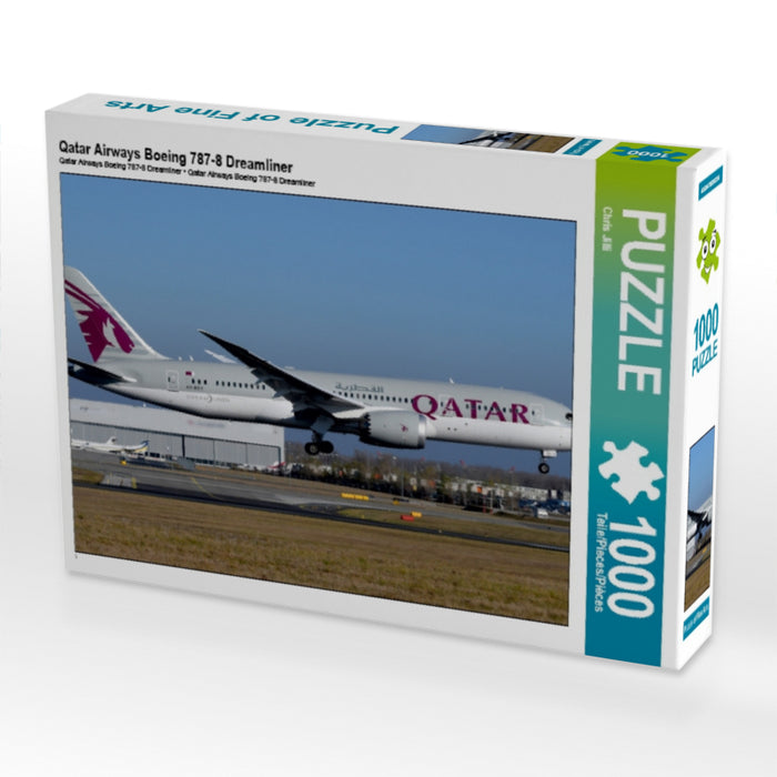 Qatar Airways Boeing 787-8 Dreamliner 1000 Teile Puzzle quer - CALVENDO Foto-Puzzle'