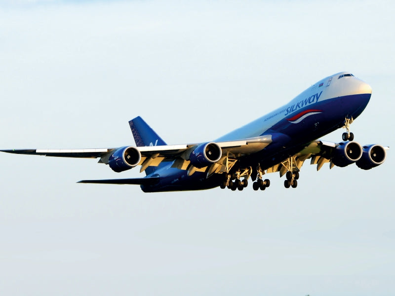 Silkway Azerbaijan Cargo Boeing 747-8F 1000 Teile Puzzle quer - CALVENDO Foto-Puzzle'