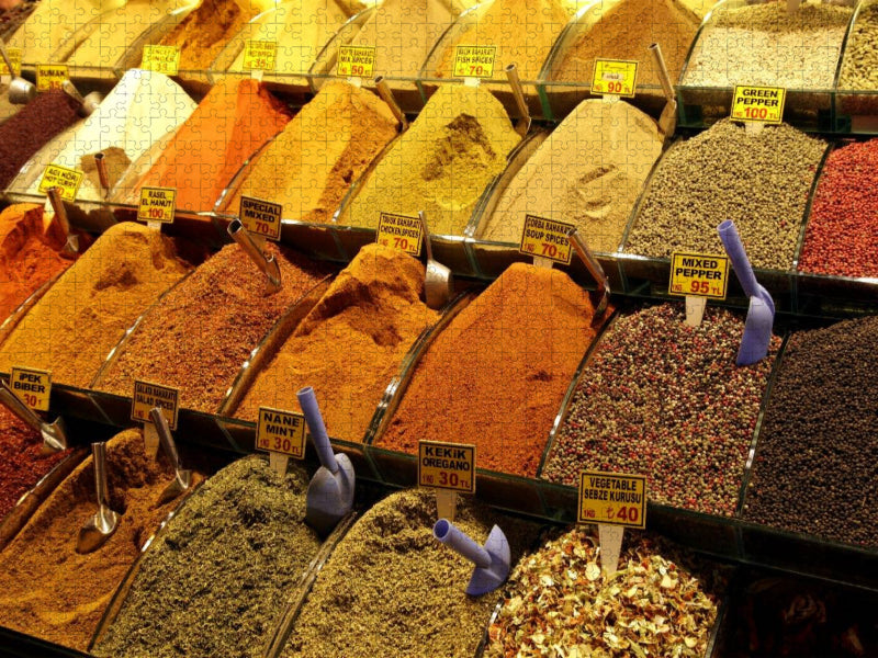 Gewürzbasar in Istanbul - CALVENDO Foto-Puzzle'