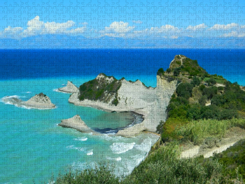 Kap Drastis, Korfu - CALVENDO Foto-Puzzle'