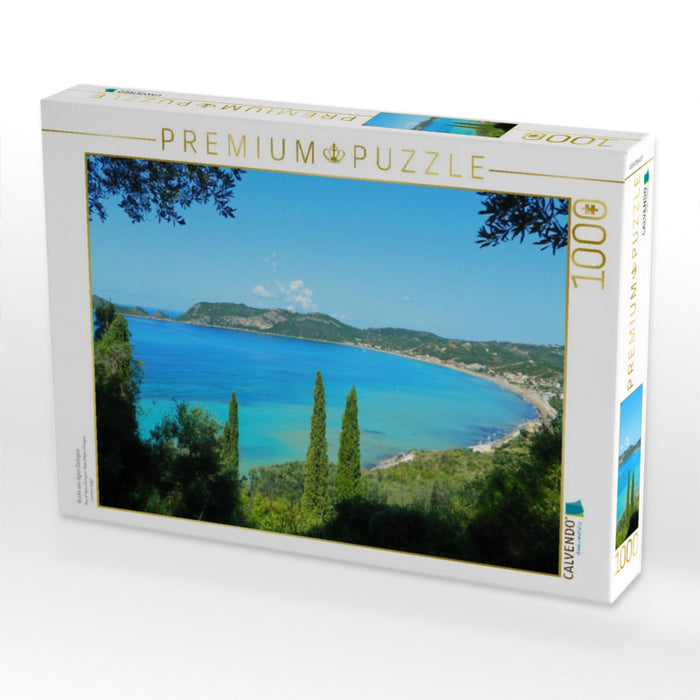 Bucht von Ágios Geórgios - CALVENDO Foto-Puzzle'