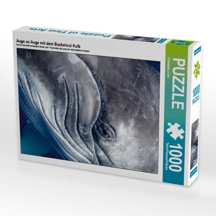 Auge an Auge mit dem Buckelwal Kalb 1000 Teile Puzzle hoch - CALVENDO Foto-Puzzle'