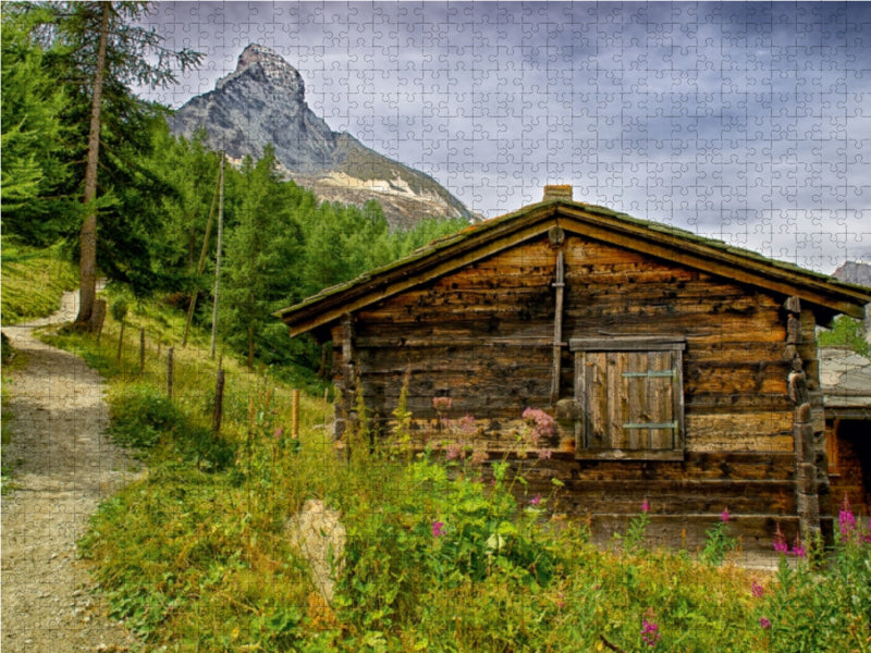 Kleines Chalet 1000 Teile Puzzle quer - CALVENDO Foto-Puzzle'
