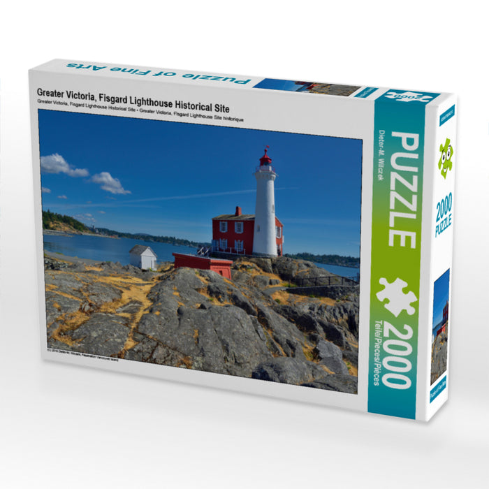 Greater Victoria, Fisgard Lighthouse Historical Site 2000 Teile Puzzle quer - CALVENDO Foto-Puzzle'