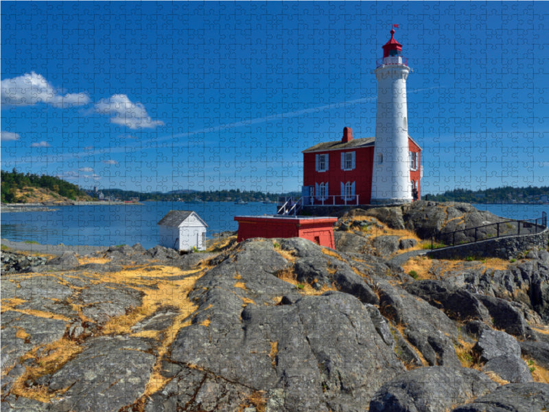 Greater Victoria, Fisgard Lighthouse Historical Site 2000 Teile Puzzle quer - CALVENDO Foto-Puzzle'