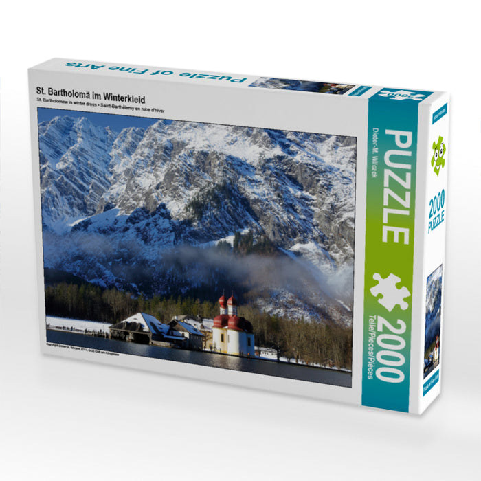 St. Bartholomew in winter dress - CALVENDO photo puzzle 