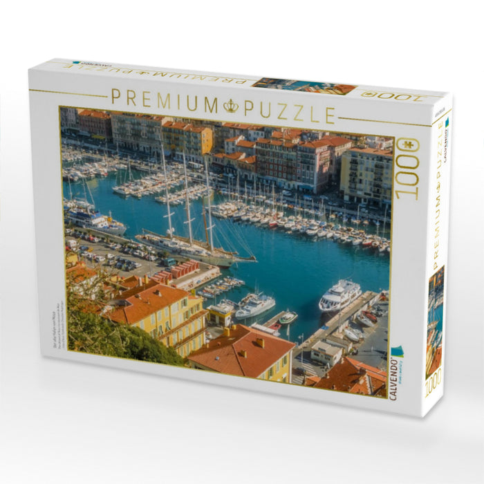 Der alte Hafen von Nizza - CALVENDO Foto-Puzzle'