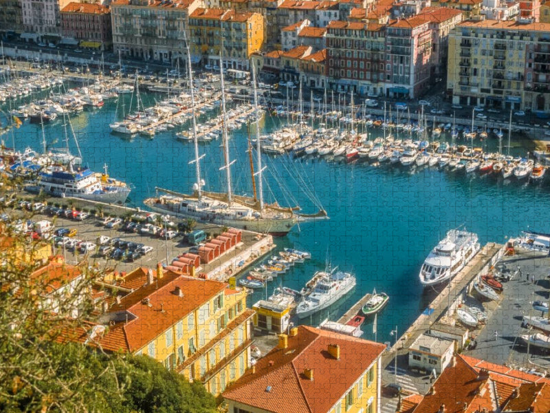 Der alte Hafen von Nizza - CALVENDO Foto-Puzzle'