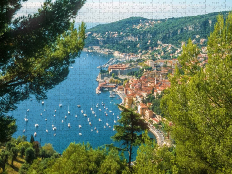 Mittelmeerküste bei Villefranche-sur-Mer - CALVENDO Foto-Puzzle'