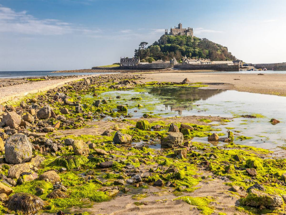 Gezeitenpfad zum St. Michael’s Mount in Cornwall, Südengland - CALVENDO Foto-Puzzle'
