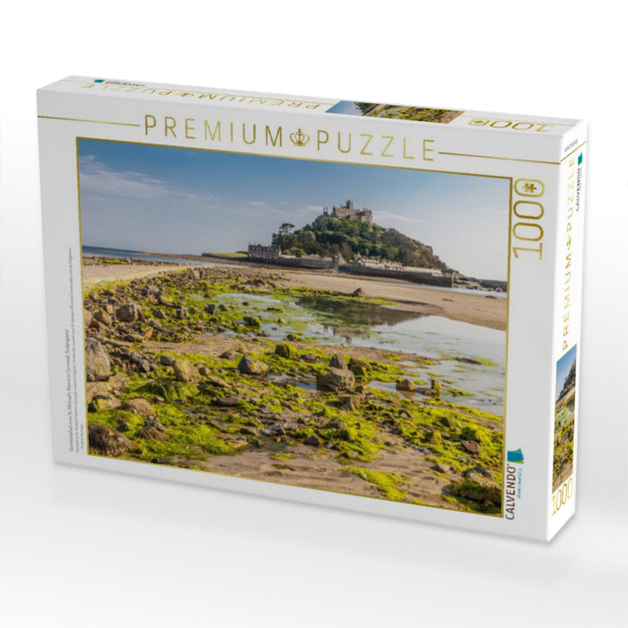 Gezeitenpfad zum St. Michael’s Mount in Cornwall, Südengland - CALVENDO Foto-Puzzle'