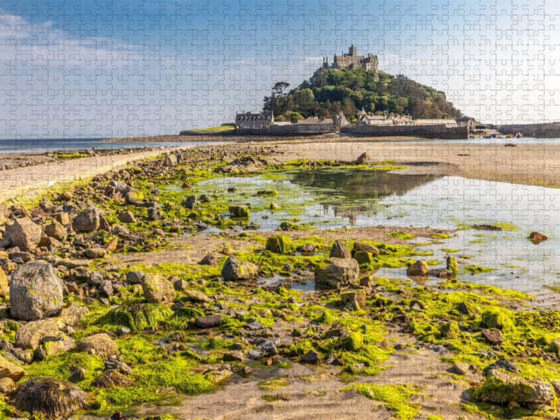 Gezeitenpfad zum St. Michael’s Mount in Cornwall, Südengland - CALVENDO Foto-Puzzle'